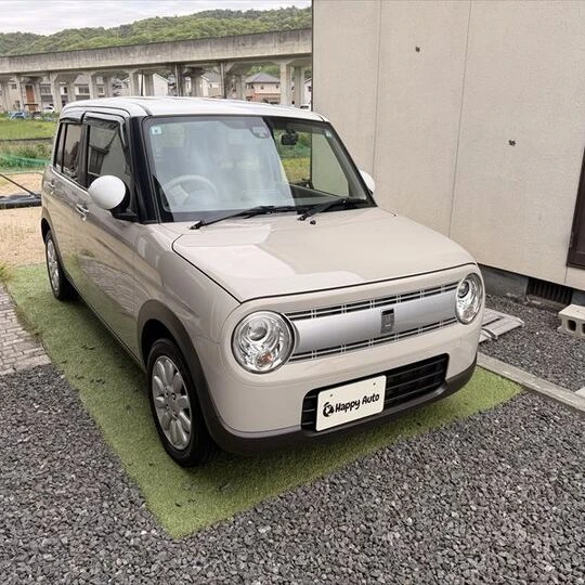 福山市清水ヶ丘で52万円で買取した平成29年式スズキ アルトラパン X