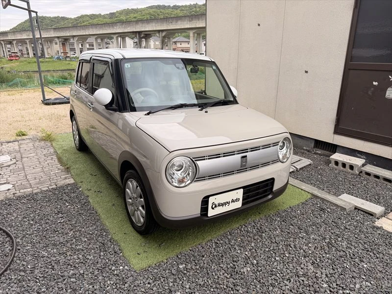 福山市清水ヶ丘で52万円で買取した平成29年式スズキ アルトラパン X