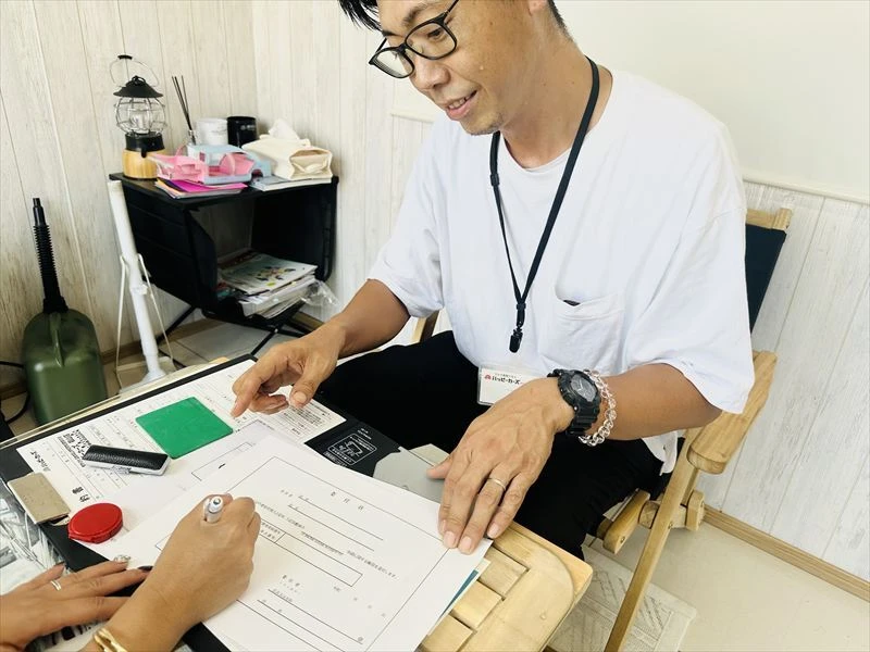 車買取の査定額提示とご契約時の書類・車の鍵