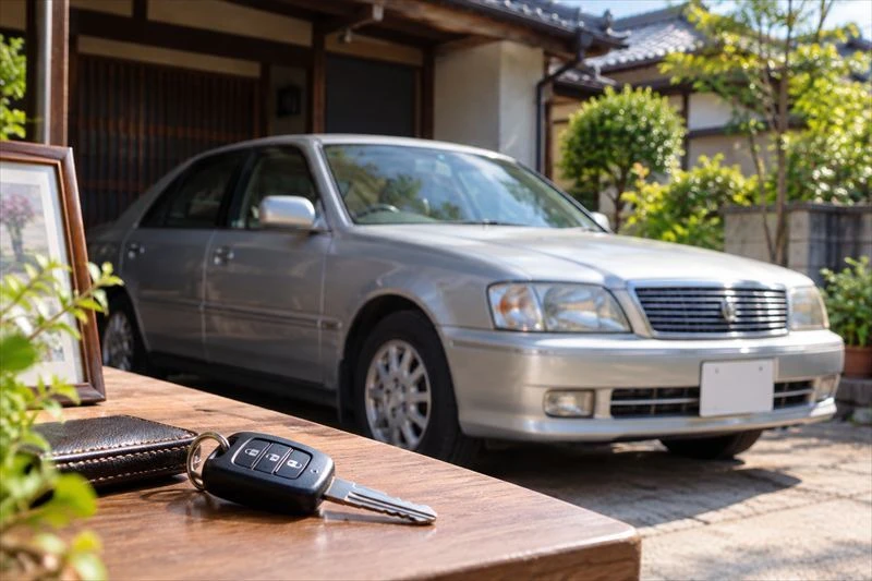 福山市で故人名義の車の売却を検討するイメージ